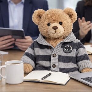 Striped Gray Kids Cardigan